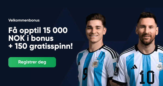 Velkomstbanner for Gambit Casino i Norge